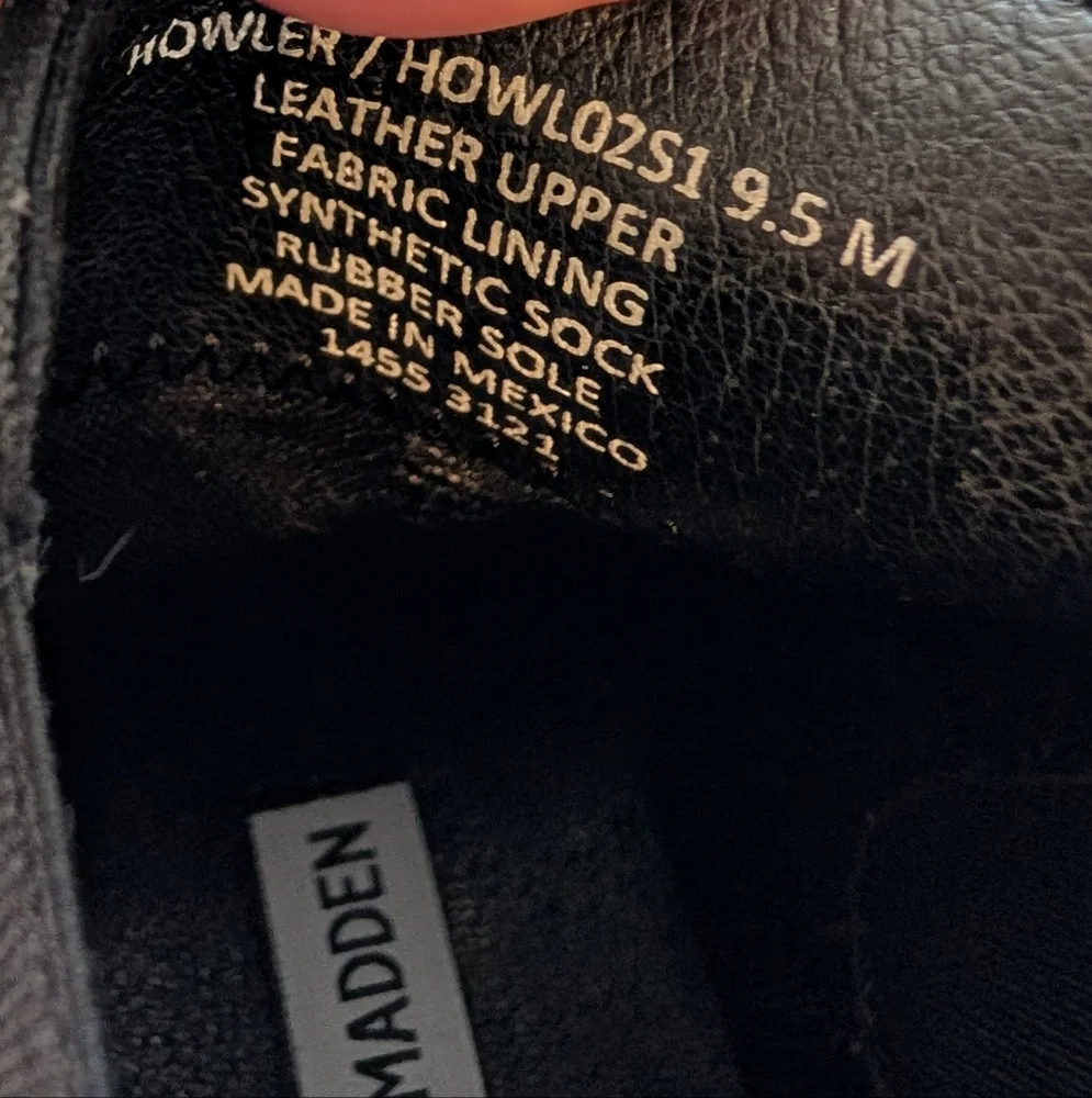 Steve Madden Y2K Black Howler Boots. Size 9.5 - Picture 7 of 12